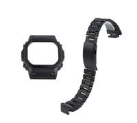 POYNMRE Kit de modificación DW5600, correa reloj ligera aleación titanio, compatible con Casio 3299, GW-B5600 y GW-M5610, bisel metálico herramientas(Black Strap Case,GW-B5600mm)