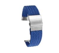 POYNMRE Nueva correa de lona de nailon modificada compatible con la serie Casio G-SHOCK DW-5600 DW5600 GW-B5600 GW-M5610 GA900 700 GA110 120 Correa de reloj deportiva(Cold Sea Blue-silver)