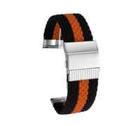 POYNMRE Nueva correa de lona de nailon modificada compatible con la serie Casio G-SHOCK DW-5600 DW5600 GW-B5600 GW-M5610 GA900 700 GA110 120 Correa de reloj deportiva(Black orange-silver)