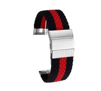 POYNMRE Nueva correa de lona de nailon modificada compatible con la serie Casio G-SHOCK DW-5600 DW5600 GW-B5600 GW-M5610 GA900 700 GA110 120 Correa de reloj deportiva(Black red-black)