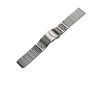POYNMRE Nueva correa de reloj de goma compatible con Citizen BJ8050 BJ8050-08E Correa de reloj de silicona modificada Little/Small Monster con asa de acero inoxidable(3114-silver)