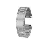 POYNMRE Pulsera de 22 mm compatible con Huawei WATCH Ultimate Extraordinary Master GT4/4PRO Series Correa de reloj de metal de titanio con correa de acero(Silver)