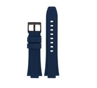 POYNMRE Pulsera de silicona convexa compatible con CASIO G-Shock GST-B400 GST-B200 Series Accesorios de correa de reloj de goma Correa de reloj 24 * 14 mm 24 * 16 mm(Blue black pin,For GST-B200)