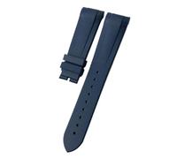 POYNMRE Silione Watchband Special Compatible con Tudor Black Bay GMT 1958 Corcha curva Hebilla plegable Azul rojo 22 mm Bracele WatchBand(Blue-no buckle)