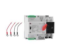 Poystng 100A 2P Interruptores de Transferencia automática Generador Selectores eléctricos Interruptores Montaje en rieles DIN Tipo eléctrico Controlador montado en rieles DIN fácil de Usar
