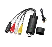 Poystng Adaptador de Tarjeta de Captura de vídeo y Sonido USB con convertidor de Cable para Grabador de Dispositivos HDTV