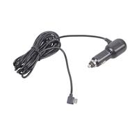 Poystng Cable USB Compacto para, Cable Tipo C en ángulo de 3, 42 m, Salida 5V3.5A con sobrecarga, Dashcam Negro, Puerto USB Doble, Cable Tipo C en Forma de L