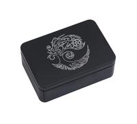 Poystng Caja de Almacenamiento Rectangular, pequeños organizadores de Almacenamiento, joyería, Llaves, Monedas, Cajas de contenedores, Cartas de Juego, Tarots, Lata de Transporte, Tarjetero, Funda de