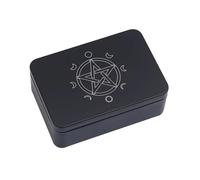 Poystng Caja de Almacenamiento Rectangular, pequeños organizadores de Almacenamiento, joyería, Llaves, Monedas, Cajas de contenedores, Cartas de Juego, Tarots, Lata de Transporte, Tarjetero, Funda de