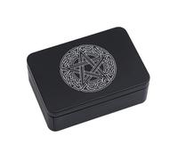 Poystng Caja de Almacenamiento Rectangular, pequeños organizadores de Almacenamiento, joyería, Llaves, Monedas, Cajas de contenedores, Cartas de Juego, Tarots, Lata de Transporte, Tarjetero, Funda de