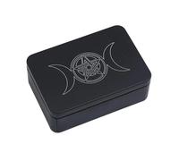Poystng Caja de Almacenamiento Rectangular, pequeños organizadores de Almacenamiento, joyería, Llaves, Monedas, Cajas de contenedores, Cartas de Juego, Tarots, Lata de Transporte, Tarjetero, Funda de