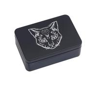Poystng Caja de Almacenamiento Rectangular, pequeños organizadores de Almacenamiento, joyería, Llaves, Monedas, Cajas de contenedores, Cartas de Juego, Tarots, Lata de Transporte, Tarjetero, Funda de