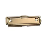 Poystng Clips para portapapeles con remaches, abrazaderas para portapapeles montables, herrajes para portapapeles de metal con orificio para colgar para oficina, escuela, clip de metal montable