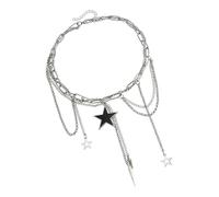 Poystng De estrella hueca hacia adelante, joyería versátil en para mujer, aleación ligera, accesorio de uso diario, regalo único para ella