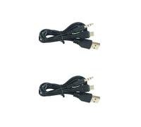 Poystng Función MicroUSB de 5 Pines a auxiliares de 3, 5 mm y Cable de alimentación USB para Dispositivos de Sonido Cable Divisor en Y Auxiliar con alimentación USB