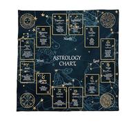Poystng Patrón de Constelaciones Astrología Mantel Tarots Adivinaciones Mantel Altares Tela Juego de Accesorio Tarjeta Mantel Decoraciones de Pared