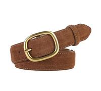 Poyuad Cinturón de piel de ante de 2,8 cm x 105 cm, cinturón Vintage para mujer para combinar con vaqueros, pantalones, accesorios de ropa de moda para mujer,105