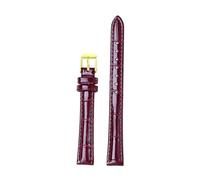 Poyuad Correa de cuero de 10 mm a 20 mm, correa universal con elegante diseño de bambú, accesorios de repuesto ajustables.,14 mm