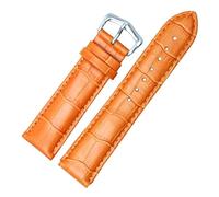 Poyuad Correa de cuero de 12 a 24 mm de ancho, interfaz plana, sencilla y elegante, correa de repuesto, ideal para uso diario.,14 mm