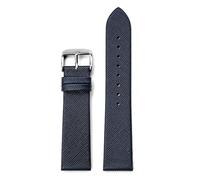 Poyuad Correa de cuero unisex de 19 cm de largo y entre 12 y 22 mm de ancho, duradera y cómoda, adecuada para ropa deportiva informal de uso diario.,Azul,16 mm
