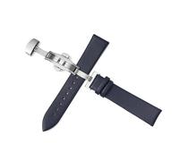 Poyuad Correa de reloj de ante para hombre de 18 mm, 20 mm y 22 mm, cierre de mariposa universal, accesorios intercambiables,14 mm