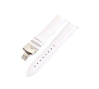 Poyuad Correa de reloj de cuero de 12-24 mm, pulsera universal, hebilla de mariposa y acero, accesorio ajustable e intercambiable.,14 mm