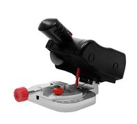 Poyujkyhr Minisierra de 90 W, sierra de metales, 6000 rpm, sierra ingletadora de mesa, ajustable, 0-45°, sierra circular con herramienta de tensión, sierra capsular ajustable, protección contra