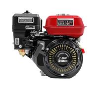 Poyujkyhr Motor de gasolina de 7,5 CV, 4 kW, motor de estacionamiento, motor de karts, motor de accionamiento con protección contra la falta de aceite, motor de 4 tiempos, 3600 rpm, 1 cilindro, motor