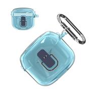 POZCIS Bloqueo de seguridad: funda para JBL Tune Flex, carcasa rígida de policarbonato transparente, portátil, funda protectora contra arañazos, golpes, polvo para auriculares inalámbricos JBL Tune