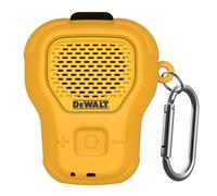 POZCIS DEWALT - Funda de silicona para altavoz Bluetooth portátil, pequeña, ligera, antiarañazos, portátil, para altavoz, funda Dewalt con mosquetón, juego de accesorios (naranja)
