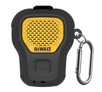 POZCIS Funda de silicona para altavoz Bluetooth portátil DEWALT, pequeña, ligera, antiarañazos, portátil, para altavoz, funda Dewalt con mosquetón, juego de accesorios (negro)