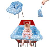 Pozico Baby Shopping Cart Cover & High Silla Cover - Cubierta de carro de supermercado lavable a mquina para bebs con bolsas de tela porttiles inc