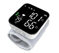 Pozlle Tensiómetro de muñeca, pantalla digital LED de pantalla completa, retroiluminación HD, fácil de usar, brazalete ajustable de 13.5 a 19.5 cm, detección de latidos cardíacos irregulares.