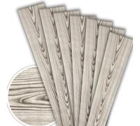 PP-111 - Paneles de techo (20 m²/120 unidades, aspecto de madera, poliestireno XPS imitación de madera, poliestireno, 100 x 16,7 cm, color ceniza)