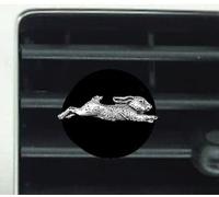 pp-a16 Country Rabbit Fine English Pewter on a Car Van Vent Clip Ambientador