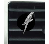 pp-b08 Parrot Fine English Pewter on a Car Van Vent Clip Ambientador