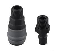 + PP SH+PH SF+PF SM+PM C-Type Conector de tubo de poliuretano autoblocante para línea de aire de 8 mm OD 5-5.5 mm ID, válvula autosellante integrada, para Pla(SM+PM (30))