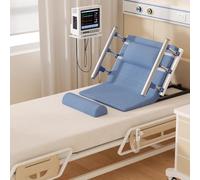 PP-Vic Cama Con Respaldo Elevable Eléctrico Ajustable, Silla Abdominal Con Control Remoto, Con Apoyabrazos Para Soporte Cervical Y Lumbar, Lavable A Máquina Para Soporte Lumbar,S 75cm blue