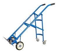 PP-Vic Carro Plegable Para Tanque De Oxígeno: Soporte Con Ruedas Universales Resistentes, Carro Industrial Con Asa Y 2 Ruedas Para Cilindros De Oxígeno De 40 L.,Azul