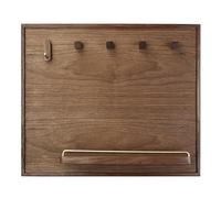 PP-Vic Cubierta De Caja De Medidor De Madera para Interiores, Cubierta Decorativa De Pared para Caja De Interruptores De Energía con Gancho Magnético Y Tablero De Almacenamiento,Aw40×h30cm
