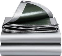 PP-Vic Cubierta De Tela De Toldo De Servicio Pesado, Múltiples Usos Múltiples Con Arandelas De Metal Y Bordes Reforzados, Cubierta Protectora Contra El Desgarro Y El Daño,Autos, Gallineros,3x4m
