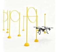 PP-Vic Curso Profesional De Entrenamiento De Obstáculos con Drones, Sistema De Puerta De Carreras Portátil, Equipo De Práctica De Drones para Interiores Y Exteriores, Kit De Ensamblaje