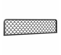 PP-Vic El Restaurante Utiliza Tabiques De Hierro Forjado,Tabiques con Barandillas Bajas para Las Mesas,para Las Áreas De Comedor Y Paneles De Vidrio Templado con Estructura De Metal,Black 30x50cm