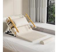 PP-Vic Elevador De Cama Eléctrico Con Barandilla De Seguridad, Ayuda Para Elevar La Cama De Ancianos Ajustable De 2 A 80°, Con Respaldo Auxiliar Eléctrico Con Control Remoto,S 75cm beige