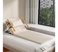 PP-Vic Elevador De Cama Eléctrico Con Control Remoto, Ayuda Para Elevar La Cama De Ancianos Ajustable De 2 A 80°, Capacidad De Peso De 330 Lb Y Barandilla De Seguridad,L 90cm beige