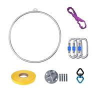 PP-Vic Kit Profesional De Aro Aéreo, Anillo De Pilates, Suspensión De Un Solo Punto. Equipamiento para Danza Aérea, Circo Y Yoga. Apto para Danza, Entrenamiento De Yoga Y Fitness,85cm