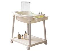 PP-Vic Lavabo De Champú Móvil Portátil Para Salón,Con Circulación De Agua Y Función De Spa Para La Cabeza,Lavabo De Champú Reclinable De Altura Ajustable,Adecuado Para Peluquerías Y Lavabo De Spa