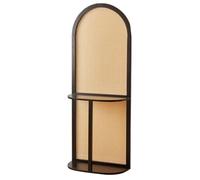 PP-Vic Mamparas Divisorias De Pared, Mamparas De Privacidad Independientes, Mamparas De Madera Tejidas A Mano Con Estantes, Paneles De Pared Decorativos Para El Hogar,Negro