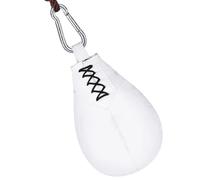 PP-Vic Pelota De Velocidad De Boxeo, Pelota Sólida Suspendida En Forma De Pera,Adecuada para Boxeo, MMA Y Muay Thai,Mejora Tu Velocidad Y Capacidad De Reacción- Práctica Y Entrenamiento,Blanca