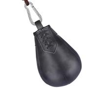 PP-Vic Pelota De Velocidad De Boxeo, Pelota Sólida Suspendida En Forma De Pera,Adecuada para Boxeo, MMA Y Muay Thai,Mejora Tu Velocidad Y Capacidad De Reacción- Práctica Y Entrenamiento,Negro